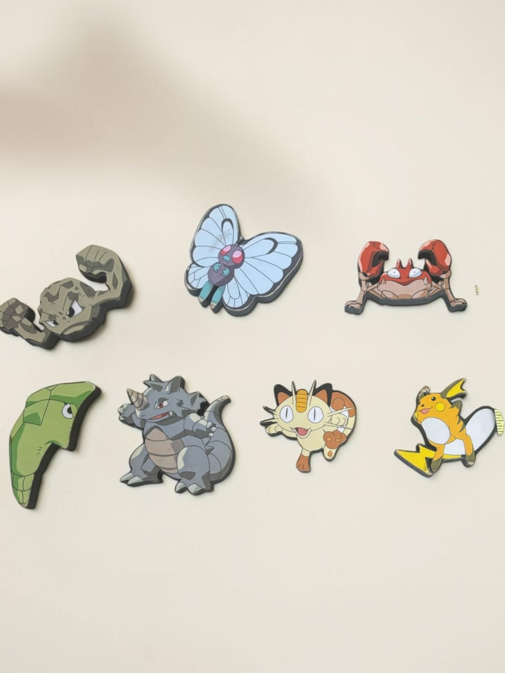 Vintage 1999 Pokemon Much Magnets Lot of 7 Fridge Magnets Nintendo Rare